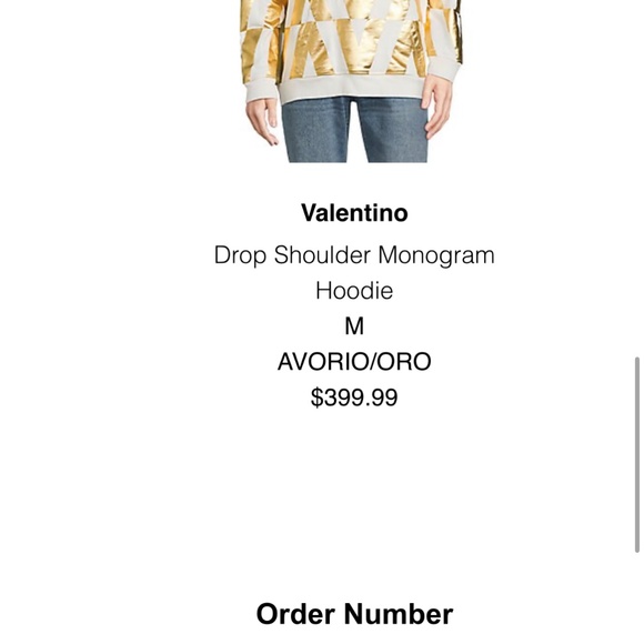 Valentino Drop Shoulder Monogram (men’s, medium) Saks 5th - Picture 3 of 5